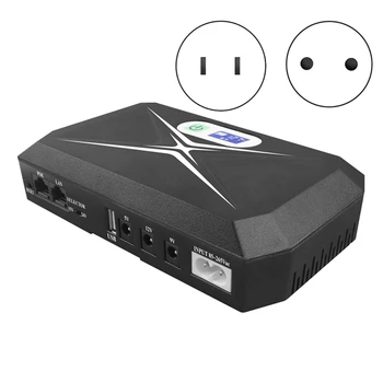  1 Conjunto de 5V 9V 12V Fonte de Alimentação Ininterrupta UPS Mini Com Tela de POE 8800Mah Bateria de Backup Para o Router de Wifi da CCTV (Plug UE)