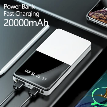  Banco do poder 20000mAh Com 22,5 W Carregamento Rápido Powerbank Carregador de Bateria Portátil Para o Telefone Móvel,Tablet Carregador de Computador