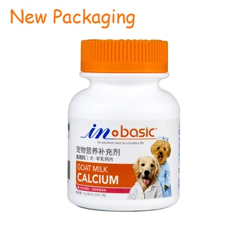  EM-BASIC 150 Comprimidos de Leite de Cabra Comprimidos de Cálcio Nutricional de Desenvolvimento Cão Comprimidos de Cálcio para Todas as Raças de Cães,todos os Períodos de Cão