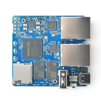  Para NanoPi R2S Mini Roteador Conselho Único Rockchip RK3328 Quad-Core Cortex-A53 Portas Gigabit Ethernet Conselho de Desenvolvimento