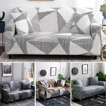  Universal elástico sofá tampa, completa, antiderrapante, tampa completa combinação de tecido, almofada, explosão de estilo